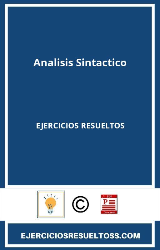 Analisis Sintactico Ejercicios Resueltos