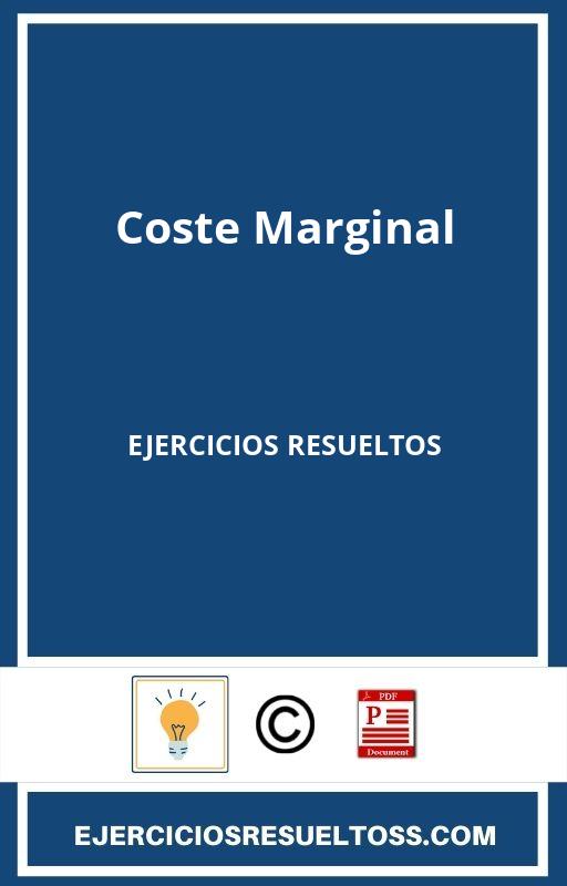 Coste Marginal Ejercicios Resueltos