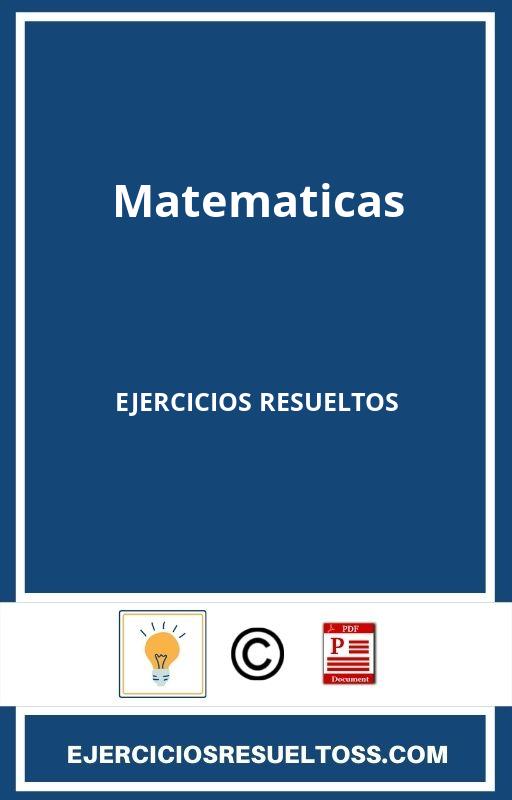 Ejercicios Resueltos Matematicas 1O Eso Anaya