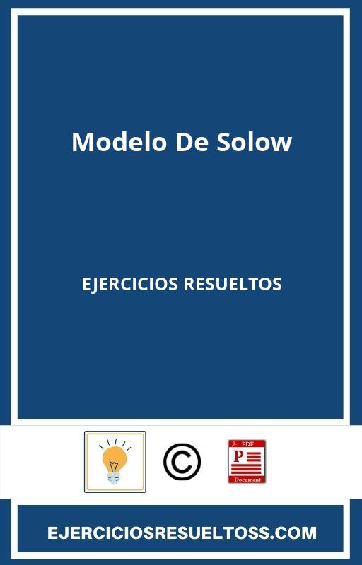 ▷【 Modelo De Solow Ejercicios Resueltos 】 2023