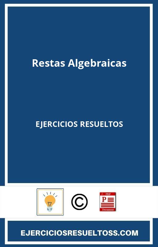 Restas Algebraicas Ejercicios Resueltos