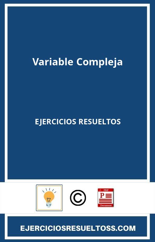 Variable Compleja Ejercicios Resueltos