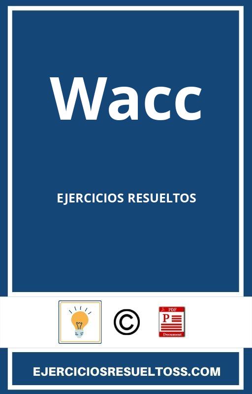 Wacc Ejercicios Resueltos